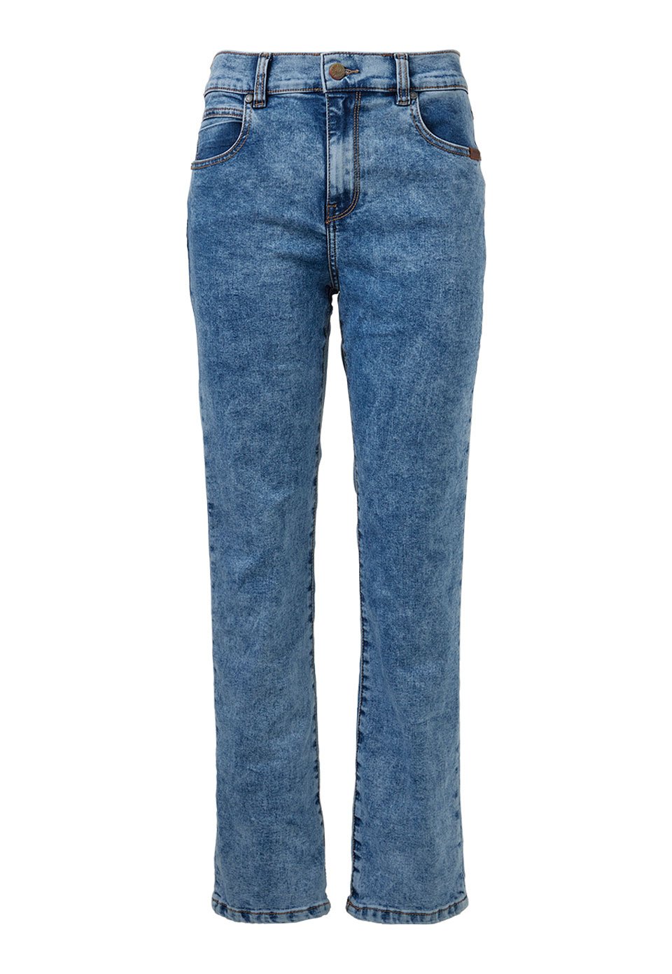 PAN0073-AZC Pantalón Denim Clásico Mujer