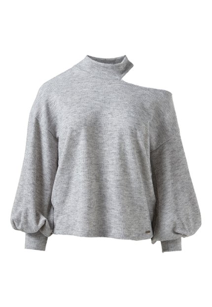BLU0083-GRI Long Sleeve Blouse Women