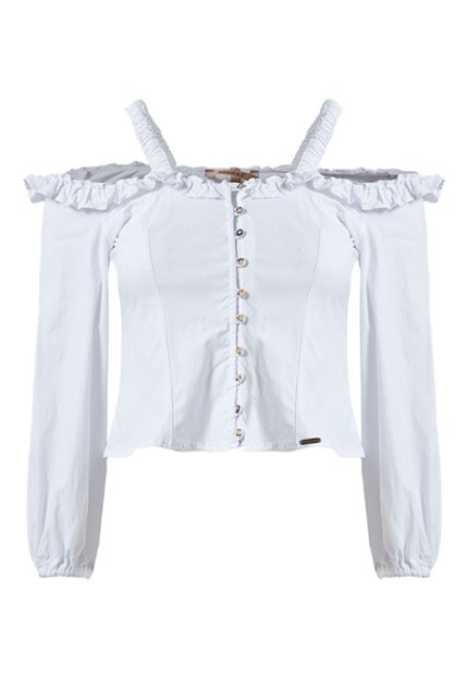 BLU0079-BLA Armhole Sleeve Blouse