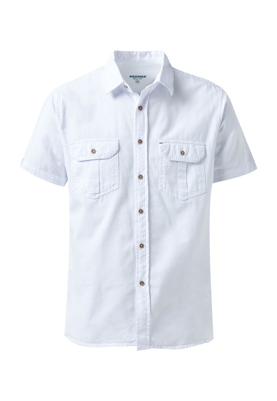 CAMISA BLANCA MANGA CORTA HOMBRE