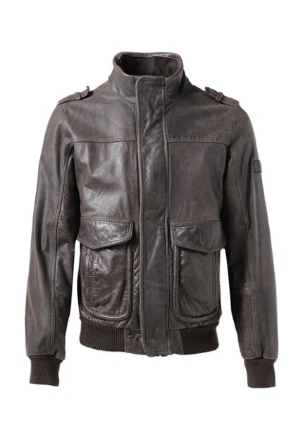 CHQ0005-CAF  Men's Leather Jacket