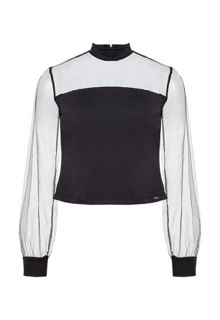 BLU0090-NEG Blusa Tull Mujer