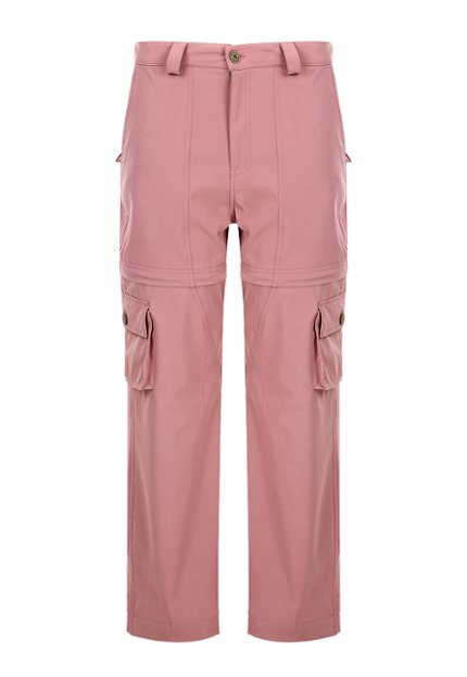 PAN0081-ROS Pantalon Cargo Mujer (convertible a Short)