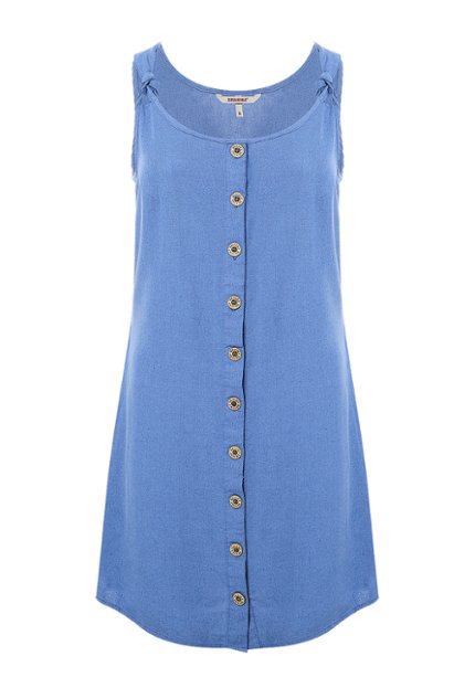 VES0027-AZU Vestido Tiras Mujer