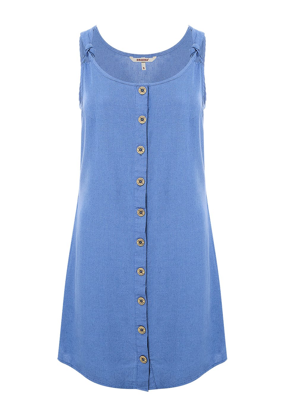 VES0027-AZU Vestido Tiras Mujer