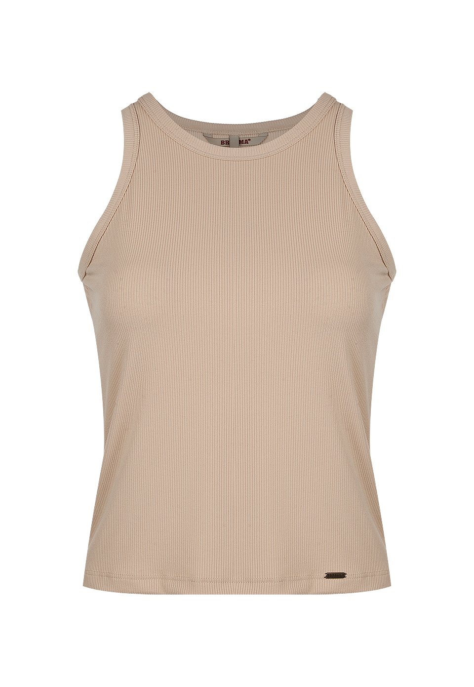 BLU0101-BEI Blusa Basica Esqueleto Mujer