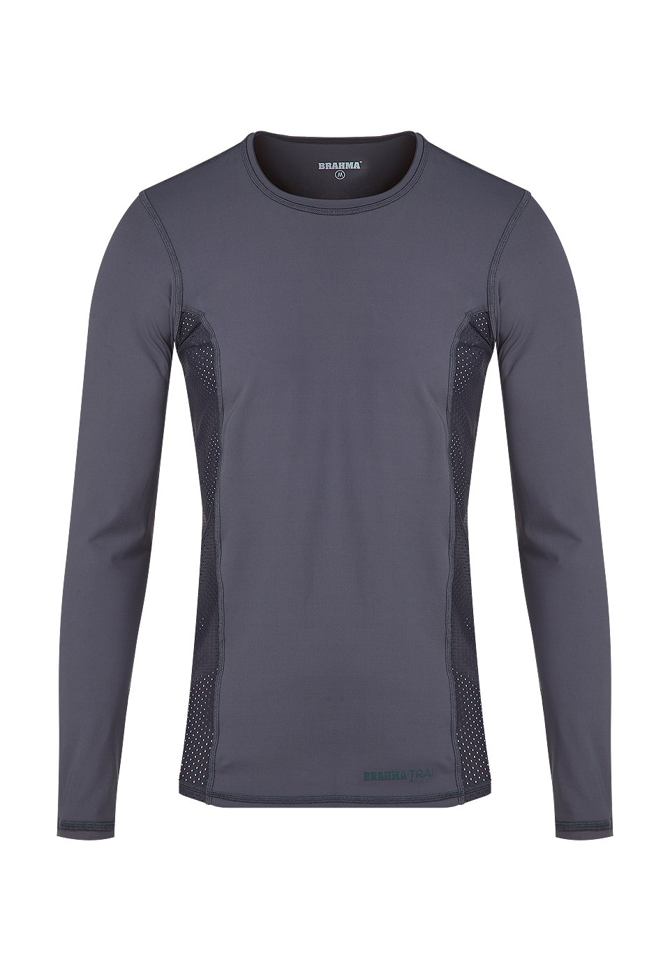 CMS0047-GRI Camiseta Manga Larga Deportiva Trail Hombre