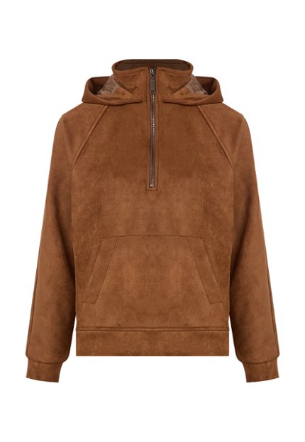 SWE0125-CAR Sweater con Capota Mujer