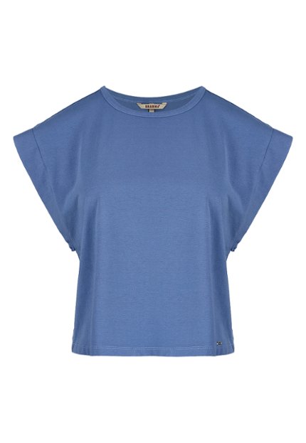 CMS0053-AZU Camiseta Esqueleto Mujer
