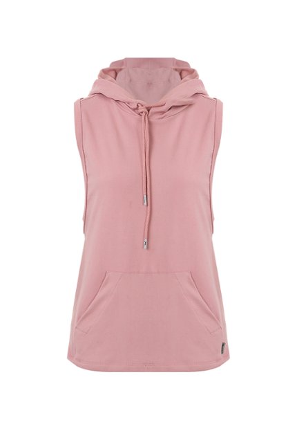 CMS0052-ROS Camiseta Esqueleto Trail Mujer con Capota