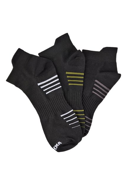PRE0063-NEG Medias Tobilleras Unisex (Pack 3 pares surtidos)