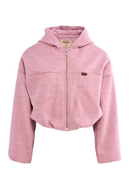 CHQ0096-ROS Chaqueta Crop Casual Mujer