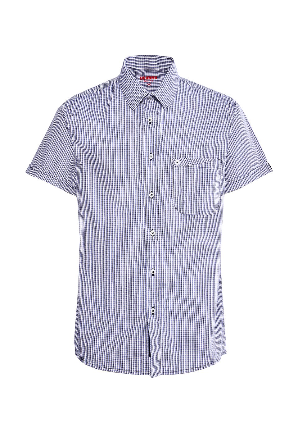 CAM0245-AZU - Camisas Manga Corta Hombre