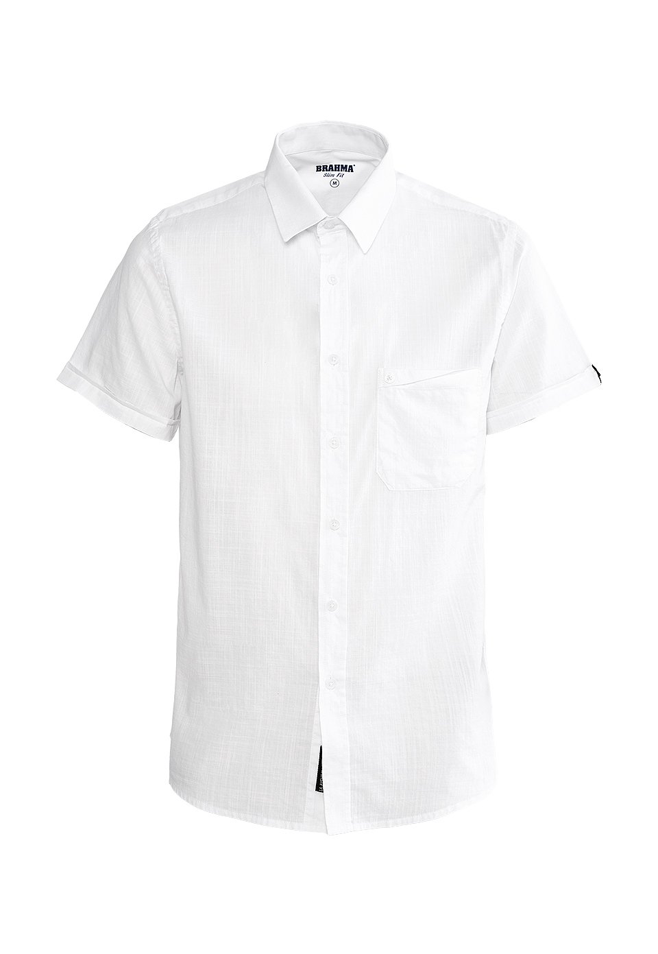 CAM0266-BLA Camisa Manga Corta Hombre