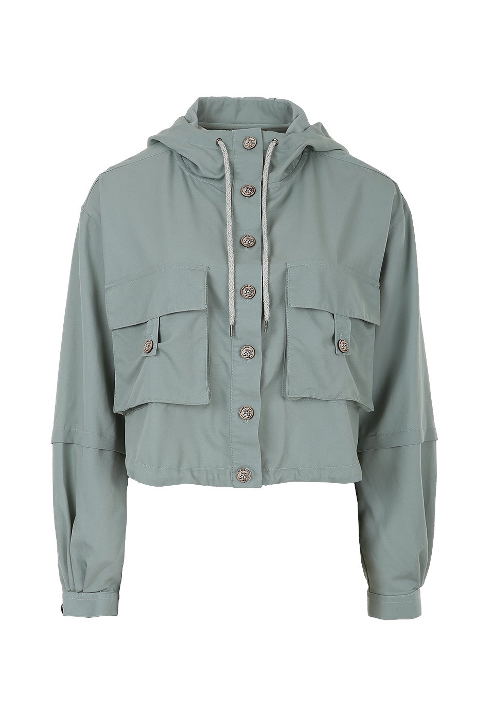 CAM0268-VER Camisa Manga Larga Mujer