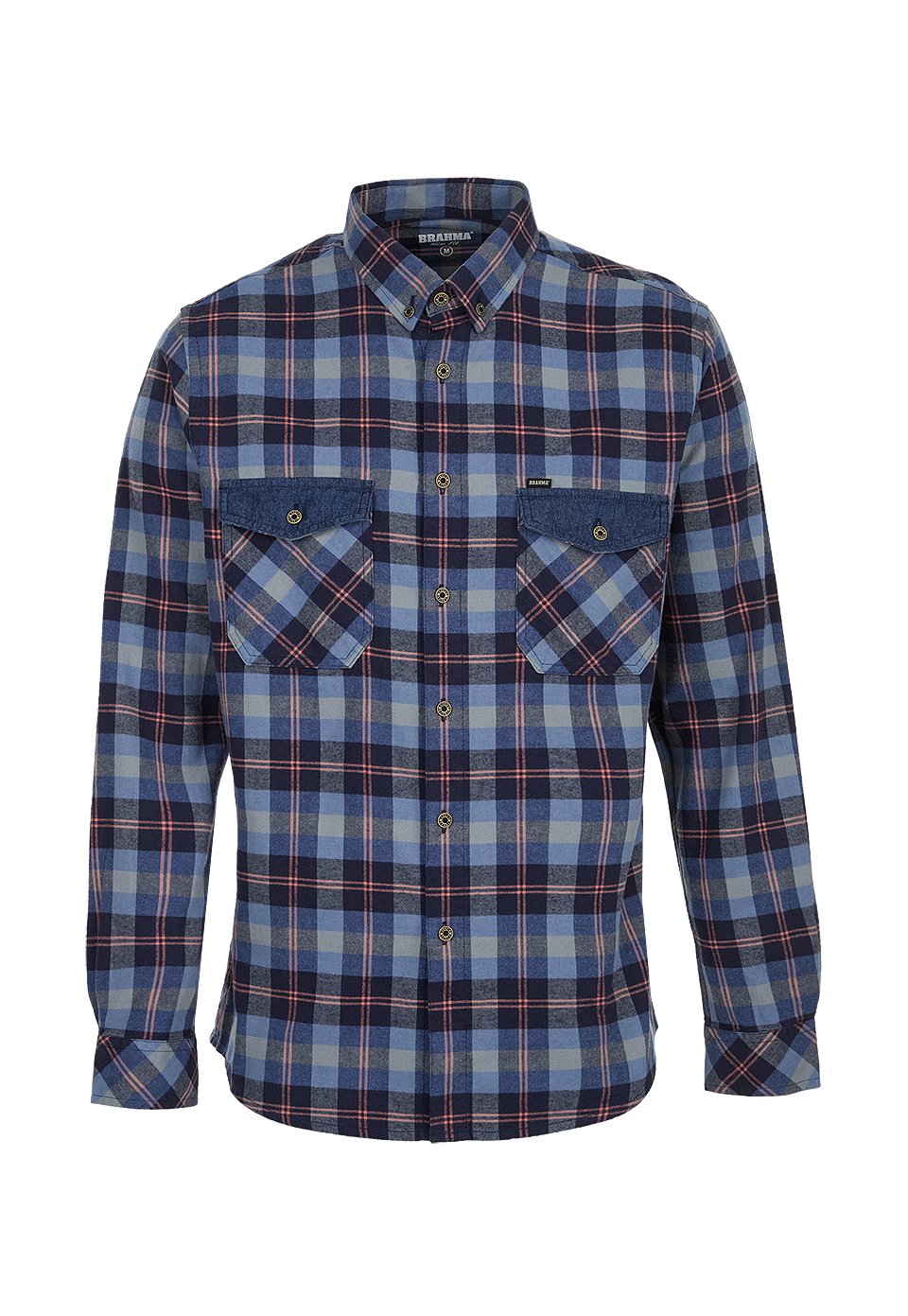 CAM0226-AZE Camisa Manga Larga Hombre