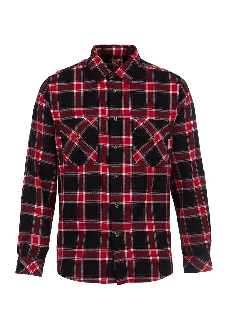 CAM0250-NER Camisa Casual Manga Larga Hombre