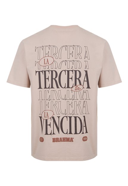 CMS0062-BEI Camiseta Casual Hombre