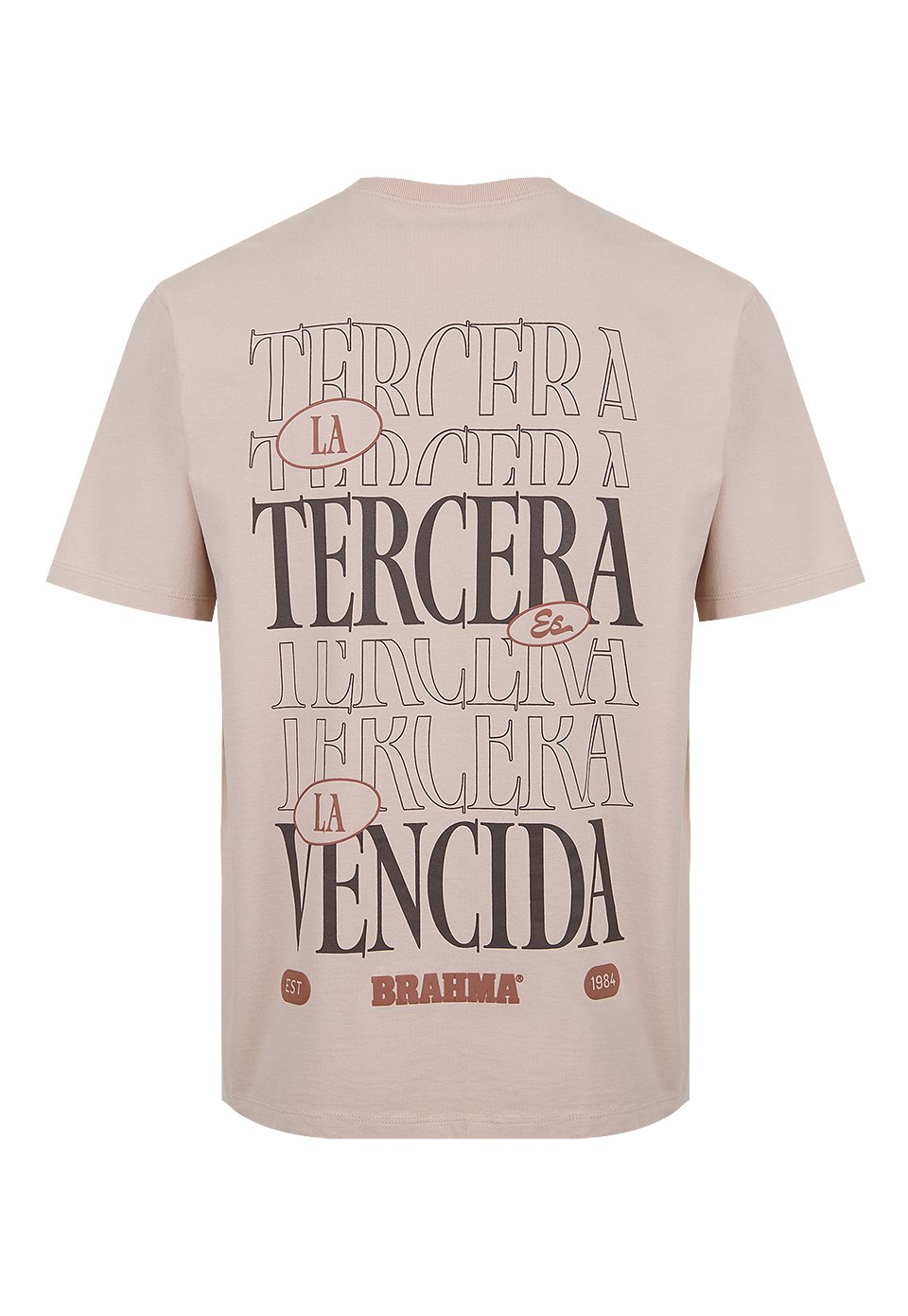 CMS0062-BEI Camiseta Casual Hombre