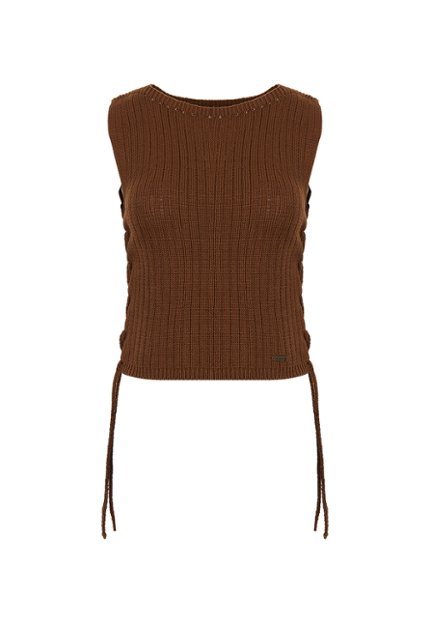 BLU0111-CAF Blusa Casual Mujer