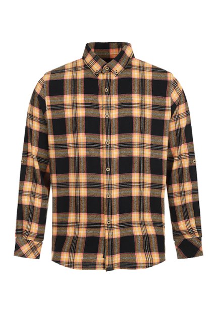 CAM0229-NEG Camisa Manga Larga Hombre