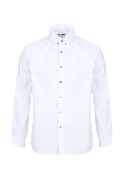 CAM0270-BLA Camisa Manga Larga Hombre