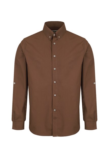 CAM0270-CAF Camisa Manga Larga Hombre