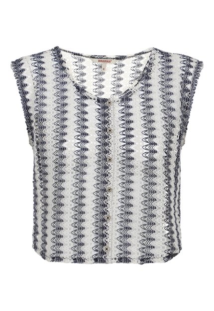 BLU0100-AZU Blusas Moda Mujer